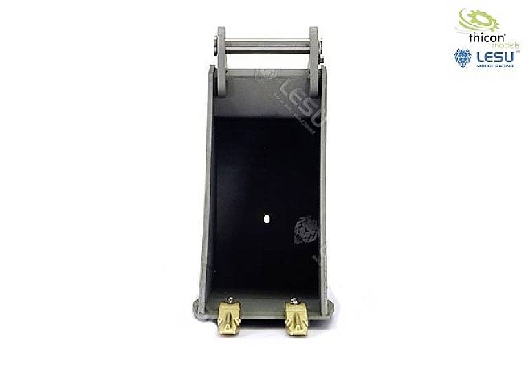 Mixing spoon for model making, brands 'Thicon' and 'Lesu' top left.