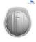 'A white construction hard hat with a textured surface, viewed from above. The WEDICO-models logo located in the top right corner.'