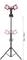 'LED floodlight on adjustable stand, maximum 150 cm height, with two pivoting lights.'
