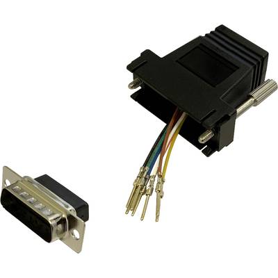 BKL Electronic 10121122 Adapter D-SUB plug 15-pin - RJ45 socket 1 pc(s) Single