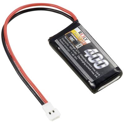 Reely Scale model  battery pack (LiPo) 3.7 V 400 mAh No. of cells: 1 10 C Softcase Blade terminal
