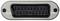 SCART socket with 21 pins, surrounded by a metallic frame. Labelled with 'S' on the left and 'Input' on the right.