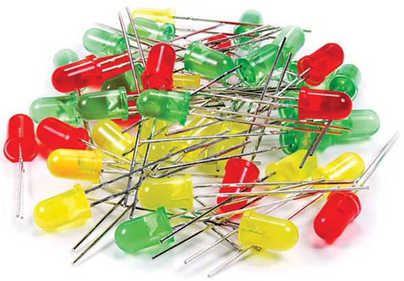 Whadda K/LED1 LED set Green, Red, Yellow 3 mm, 5 mm