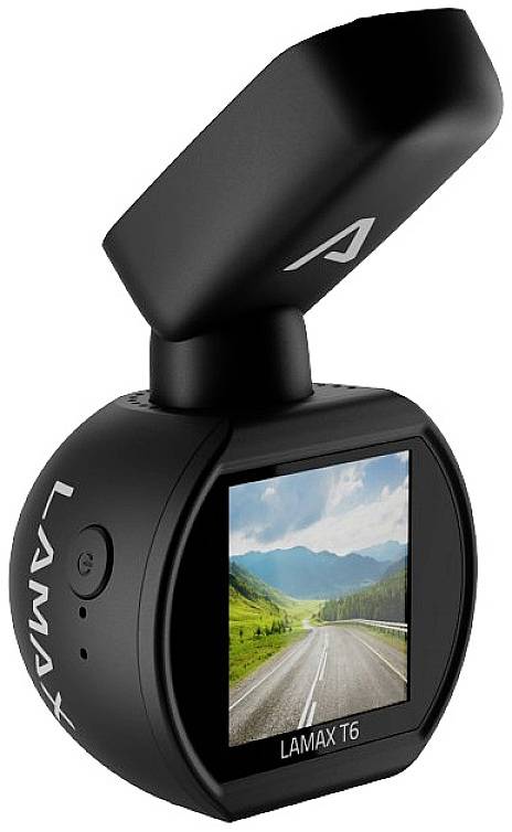 Lamax T6 Dashcam with GPS Horizontal viewing angle (max.)=140 ° Battery,  Automatic start, File protection, Display, A