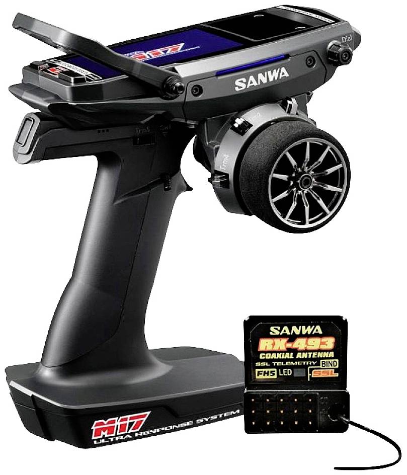 SANWA M17 Pistol grip RC 2,4 GHz No. of channels: 4