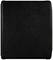 Black, leather-bound book with closed cover, without any visible text or images.