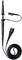 'Black oscilloscope probe with spiral cable and clip for measuring electrical signals.'
