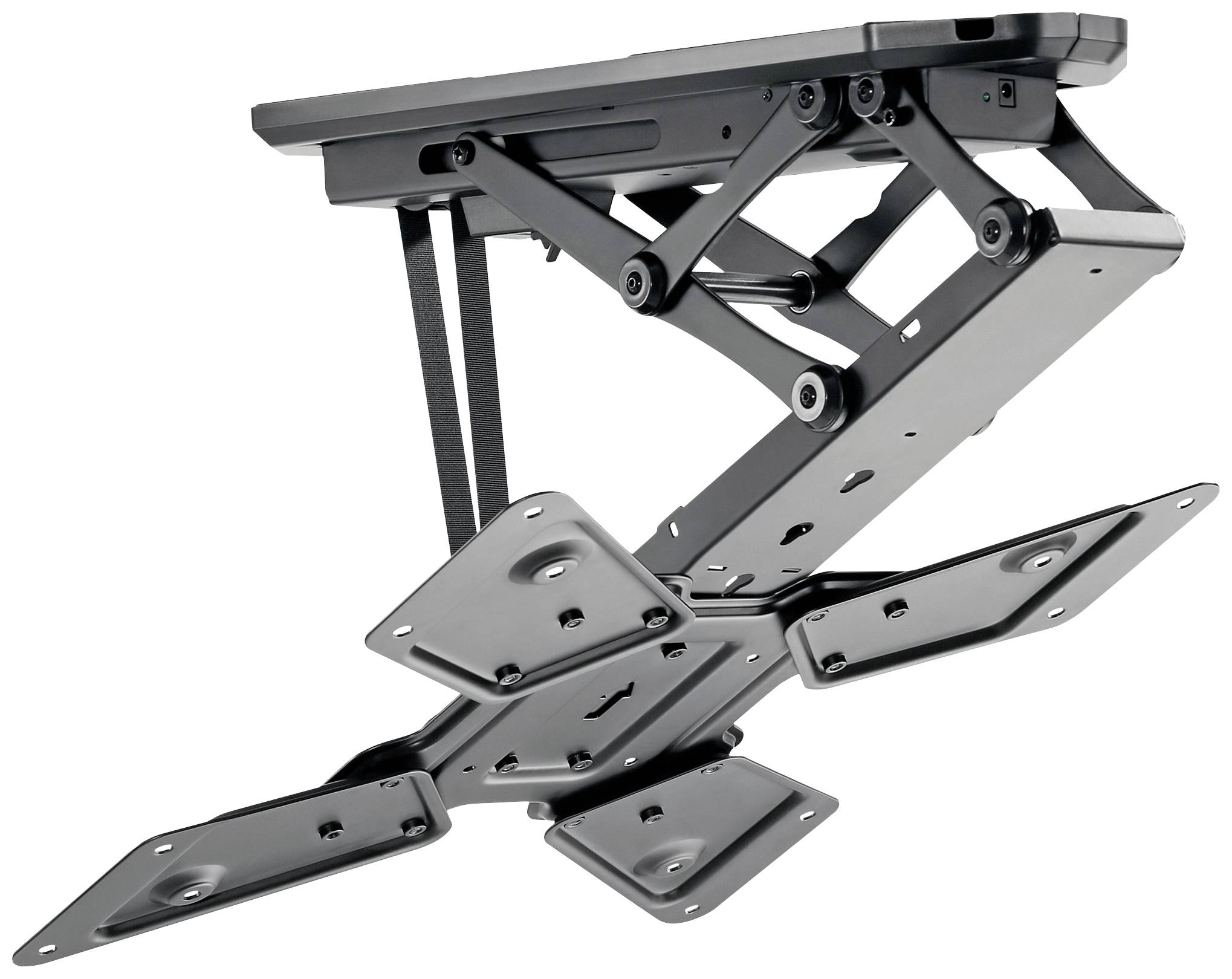Image of Schwaiger Motion 10 TV wall mount Remote control, Motorized 58,4 cm (23) - 139,7 cm (55) Roof suspension bracket, Motorised, Swivelling/tiltable
