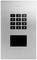Door intercom with numeric keypad (1-9, *, #) and RFID access panel. Manufactured by DoorBird.