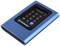 A blue, portable drive with a touchscreen displays a keypad with the input 'PASSWORD123'. Brand: IronKey.
