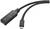 'USB 3.0 to USB-C Adapter Cable'. Black cable with two connections: USB 3.0 and USB-C, for connecting electronic devices.