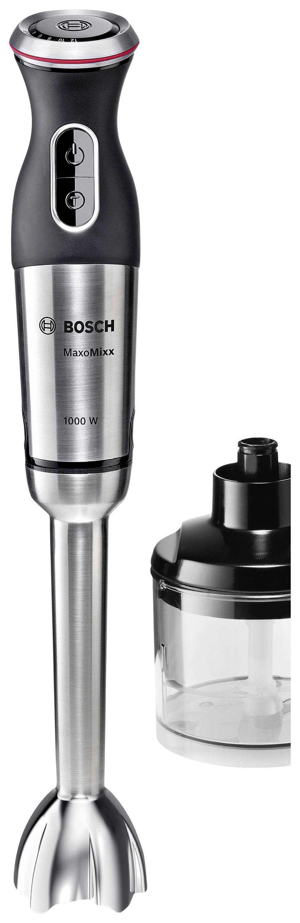 Bosch Haushalt MS8CM6120 Hand-held blender W with blender attachment steel, Black Conrad.com