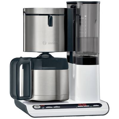 Image of Bosch Haushalt TKA8A681 Coffee maker Stainless steel, White Cup volume=8 Thermal jug