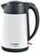 A white and black Bosch kettle from the DesignLine series.