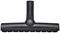 A black vacuum cleaner attachment with bristles, suitable for smooth floors.