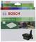 The packaging displays the Bosch AdvancedVac 18V-8 accessory set, including filters and vacuum cleaner images, for workshop use.