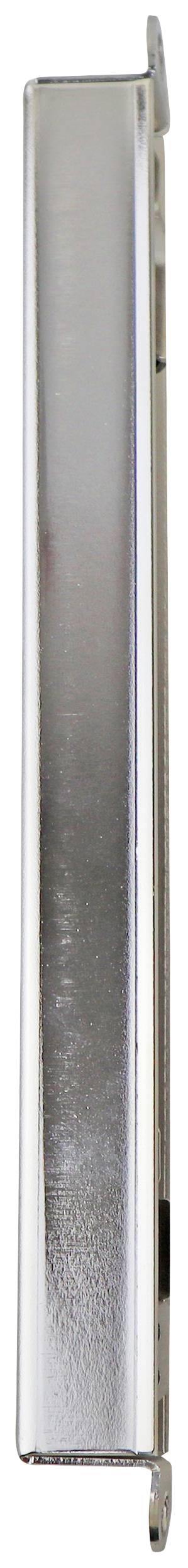 A silver, slender metal rod, vertically positioned, presumably part of a tool or device, against a neutral background.