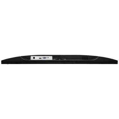 Soundbar rear with connections: HDMI, USB, optical audio input and power socket.