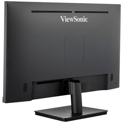 A computer monitor viewed from behind, with the brand name 'ViewSonic' visible at the top of the back panel.