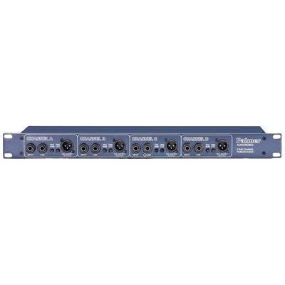 A rack-mountable audio adapter with multiple inputs and outputs, brand name 'Palmer' on the right side of the front panel.