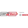 The image displays the logos of 'AMP Share' and 'Powered by Bosch'.