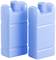 Two blue cooling gel packs side by side, used for cooling in cool bags or cool boxes.