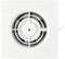 A square white fan with visible ventilation slots in the centre, suitable for wall or ceiling mounting.
