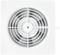 A square, white ventilation fan with a visible grille and rotating blades, suitable for wall or ceiling mounting.