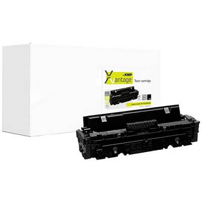 Toner Cartridge Product Photo: A black toner cartridge from the brand 'KMP Vantage' in front of a white packaging with product information.