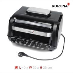 Ingen forhold amplifikation Korona Electric Multifunction grill Black | Conrad.com