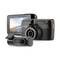 Dash Cam Set with Display and Lens in Black. Displays Road Scene on Screen, Suitable for Journey Recording and GPS Navigation.
