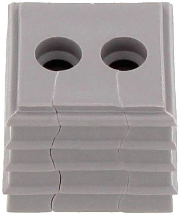 CONTA-CLIP KDS-DE 2X5-6 GR Sealing with strain relief  Terminal Ø (max.) 6 mm  Thermoplastic elastomer Grey 10 pc(s)