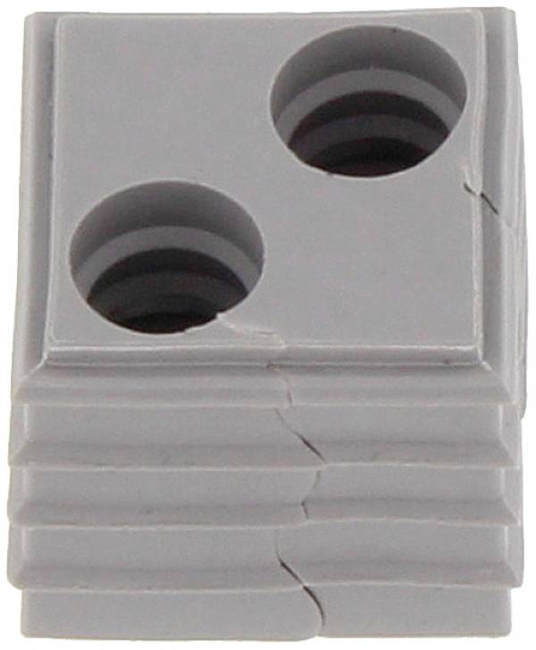 CONTA-CLIP KDS-DE 2X8 GR Sealing with strain relief  Terminal Ø (max.) 8 mm  Thermoplastic elastomer Grey 10 pc(s)