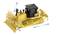 A yellow bulldozer with black details indicates movement directions with blue arrows. The bulldozer is depicted in action.
