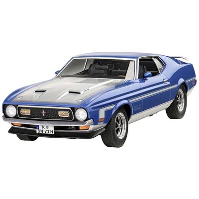 Blue, classic sports car with white stripes on the bonnet. The car has a German number plate and is from the 1970s.