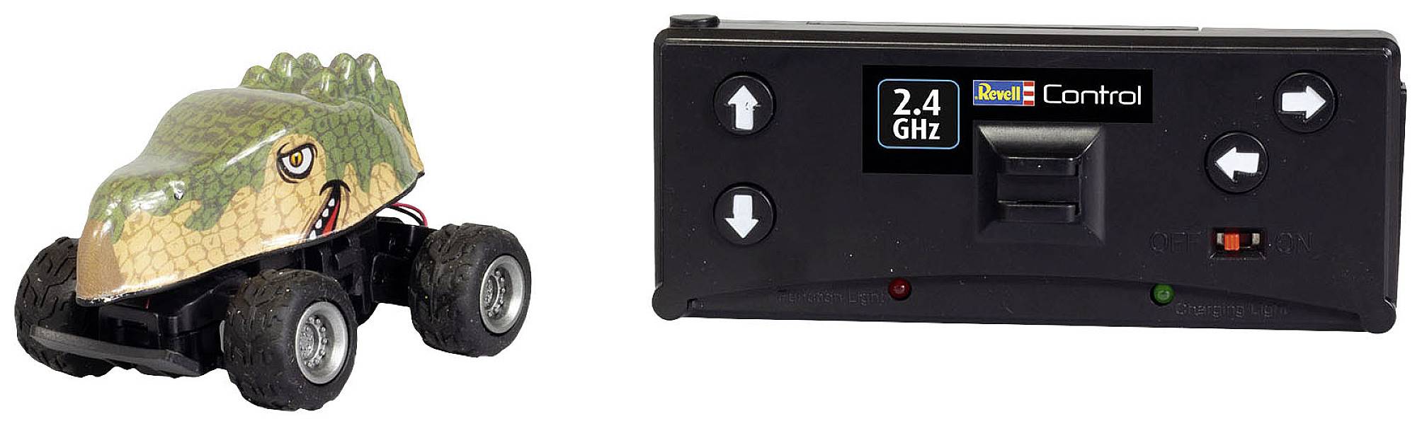 Revell Control 23563 RC Mini Dino Stegosaurus RC model car Electric Buggy Incl. battery and charging cable
