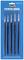 Brush set with five Revell plastic brushes in sizes 00, 1, 2, 3, 5 on blue packaging.