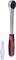 A silver torque wrench with a red handle and a silver adapter attachment. Ideal for precise screw tightening.