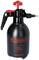 Hand-operated sprayer, black with red handle, 2-litre capacity, brand 'KS Tools'.