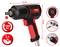 A 1/2-inch impact wrench with 1600 Nm of torque and 2.1 kg weight, measuring 170 mm in length and 185 mm in height.