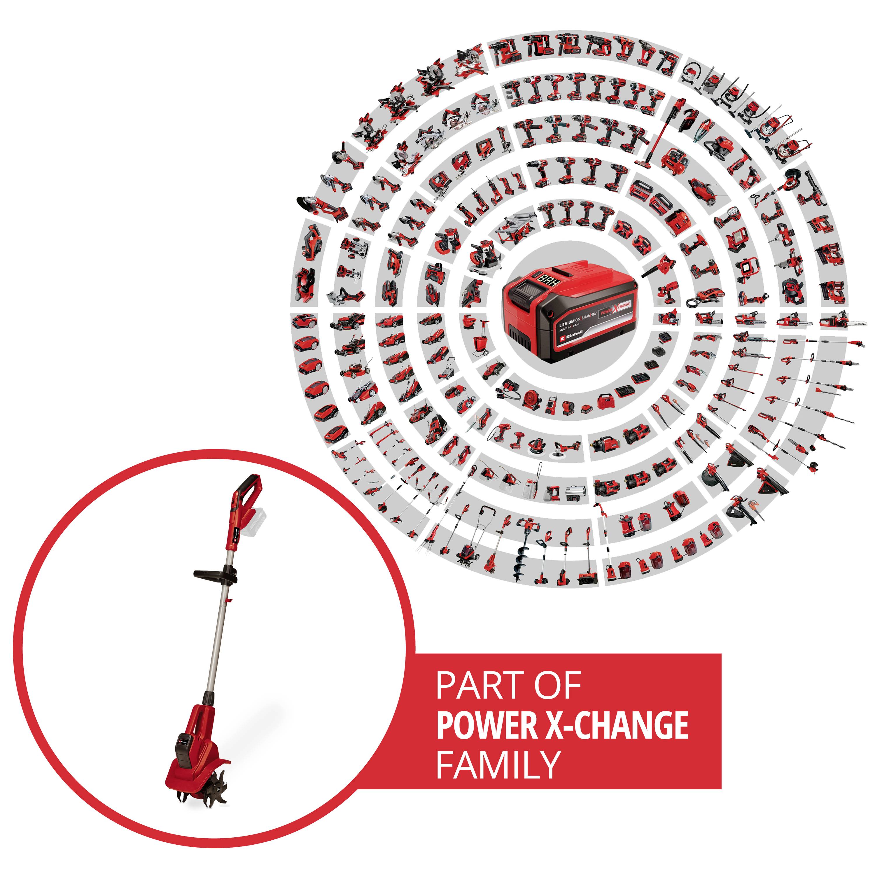 Einhell 3431210 Hoe Working width 20 cm Adjustable handle, w/o battery-3