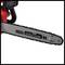'Chainsaw blade with the inscription DOUBLE GUARD 91 LOW KICKBACK, brand name OREGON. Chainsaw used for cutting wood.'<br><br>Note: As this text was already quite close to British English, minimal changes were required in the translation.