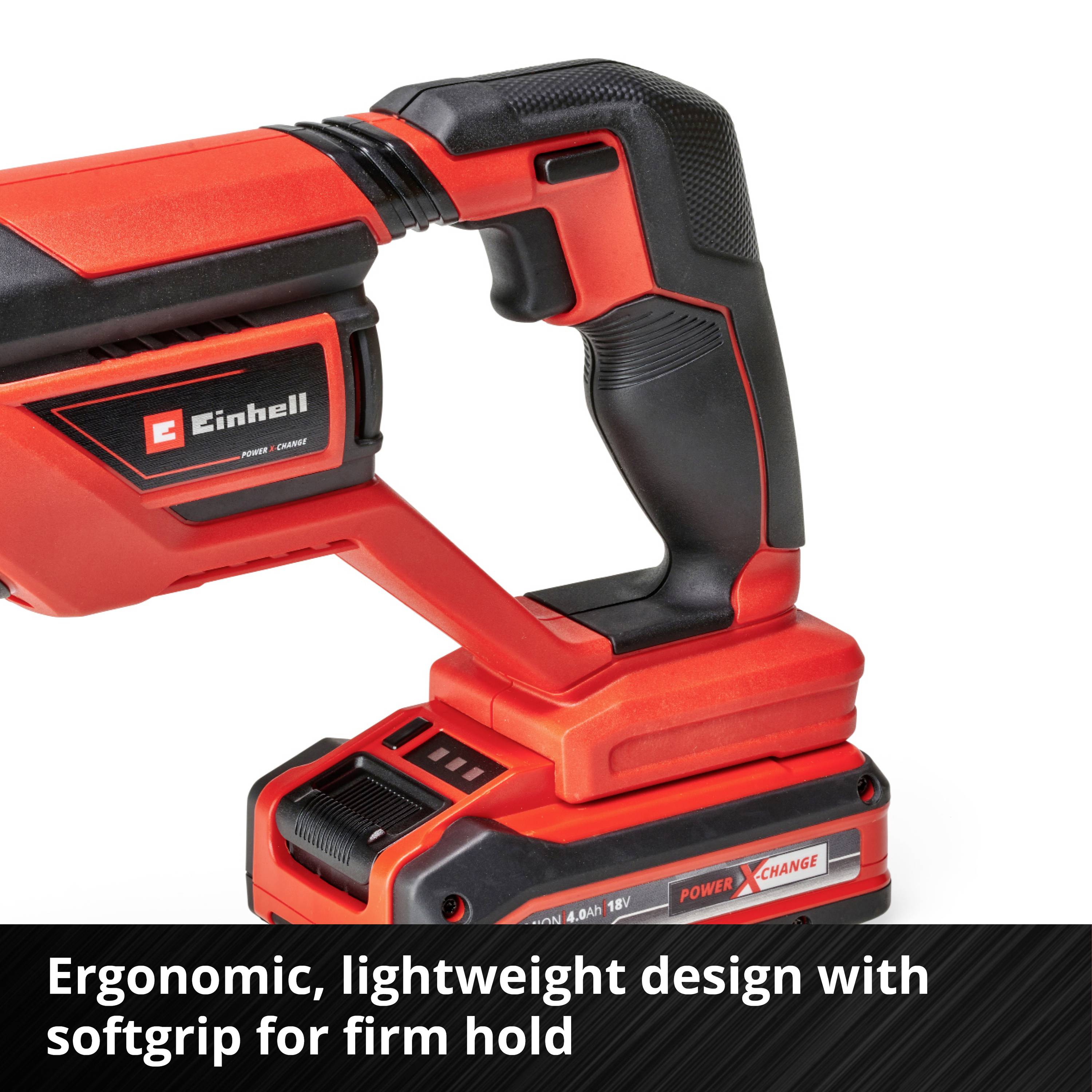 Cordless drill with ergonomic design and soft-grip handle, ensuring a secure grip and easy handling for various tasks.