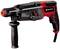 A red and black drill hammer with multiple settings and a large handle.