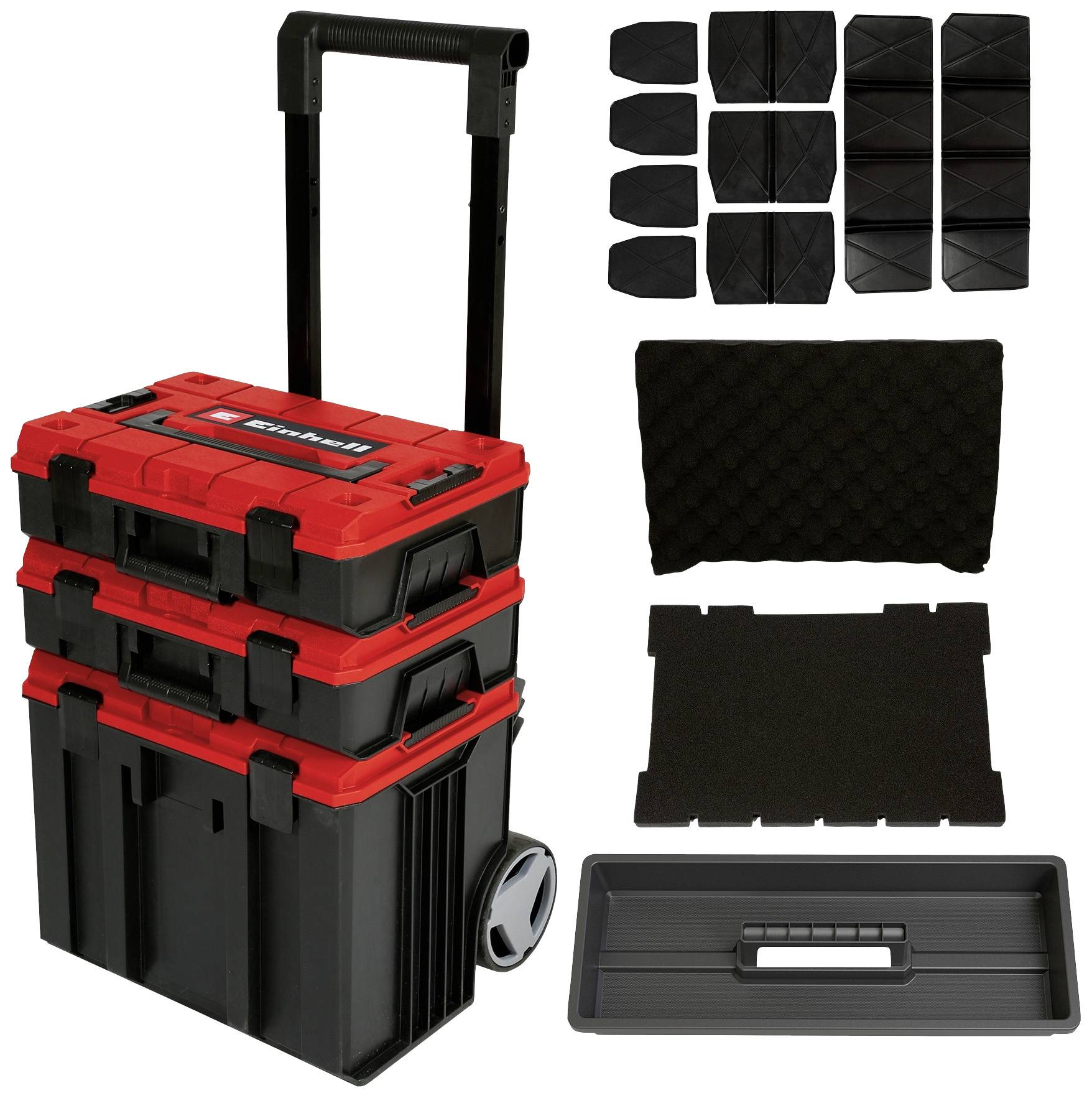 Einhell E-Case Tower 4540015 Transport case Plastic Black, Red (L x W x H) 430 x 400 x 675 mm