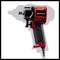 Impact driver with red and black casing and Einhell logo, against a white background. Pneumatic design, compact size.