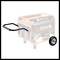 'A portable generator trolley with a handle and a wheel that enables the mobility and easy handling of the generator.'