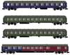 Arnold HN4359 N 4er-Set Passenger wagon of DB