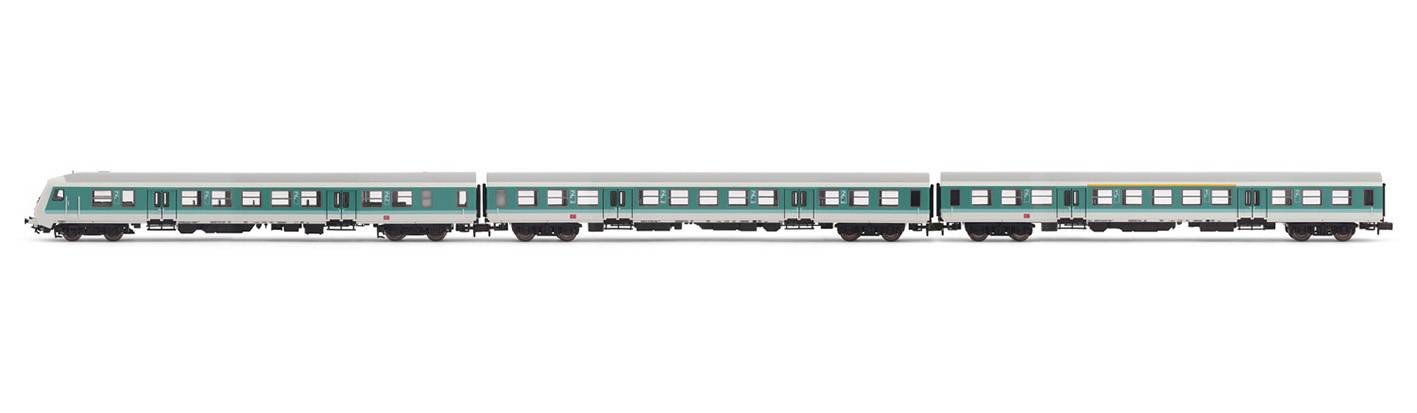 Image of Arnold HN4366 N 3pc set commuter carriage of DB AG