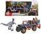 Toy Set 'Dino Commander': Includes Jeep with adventure figure and two dinosaurs. Jeep has orange-blue colours, opening doors.